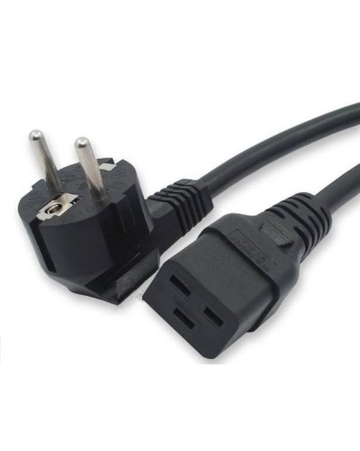 Кабель питания 1,8 м Hyperline PWC-IEC19-SHM-1.8-BK в Нижнем Новгороде Патч-корды и пигтейлы Pintop.ru