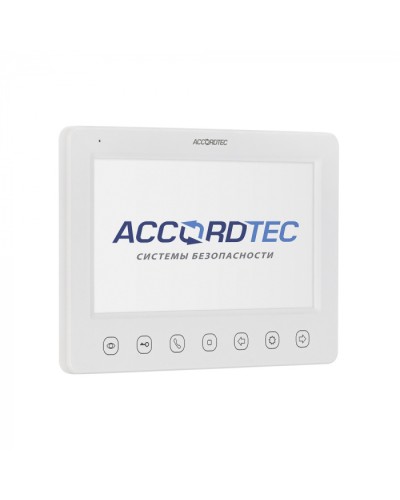 Монитор видеодомофон AccordTec AT-VD 751C/M/SD WH в Нижнем Новгороде Абонентские IP устройства Pintop.ru