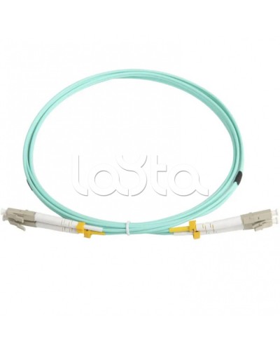 Патч-корд волоконно-оптический MM 50/125(OM3), LC-LC, duplex, LSZH, 2 м Hyperline FC-D2-503-LC/PR-LC/PR-H-2M-LSZH-AQ (FC-503-LC-LC-10G-2M) в Нижнем Новгороде Патч-корды оптические Pintop.ru