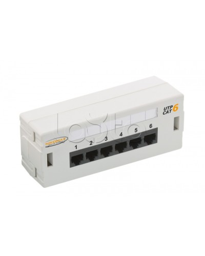 Патч-панель 19, 6xRJ45 NIKOMAX (NMC-WP06UE2-GY) в Нижнем Новгороде Патч панель Pintop.ru