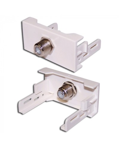 Вставка Mosaic 22.5x45 с RF-адаптером F-81, белая LANMASTER (LAN-WA-LP-RF-WH) в Нижнем Новгороде Коннекторы и разъемы Pintop.ru