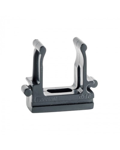 CF16G Держатель (клипса), без галогена, для труб D16мм, цвет чёрный (50шт)Экопласт (41716-50HF-BL) в Нижнем Новгороде Держатели, клипсы, скобы Pintop.ru