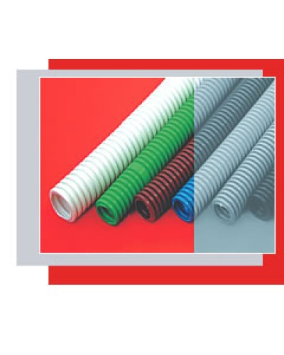 Труба гофрированная HFFR легкая диам 25 мм, с зондом, без галогена,трудногорючая, цвет серый Экопласт 20125HFR в Нижнем Новгороде Труба (ОКЛ) Экопласт Pintop.ru