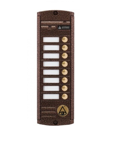 Видеопанель вызывная накладная цветная на 8 абонентов Activision AVP-458 (PAL, медь) в Нижнем Новгороде Вызывные видеопанели малоабонентные Pintop.ru