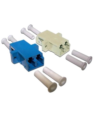 Адаптер оптический LANMASTER LC, OM4, корпус SC без фланцев, дуплексный LANMASTER LAN-2LCS/NF-AM-OM4 в Нижнем Новгороде Коммутационные изделия Pintop.ru