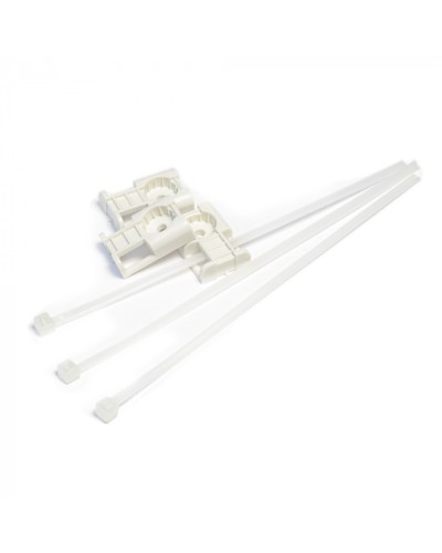 Комплекты крепления площадка для прямого монтажа белая со стяжкой 3,6х150 мм (100 шт) Промрукав (PR13.02514) в Нижнем Новгороде Аксессуары для кабель-канала Pintop.ru