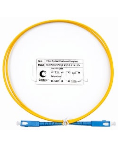Пигтейл одномодовый оптический, SM 9/125, LSZH simplex SC/SC (1 м) Cabeus FOP(s)-9-SC-SC-1m в Нижнем Новгороде Патч-корды оптические Pintop.ru