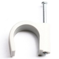 Скоба пластиковая с гвоздем, д.15 - 16мм DKC 52000