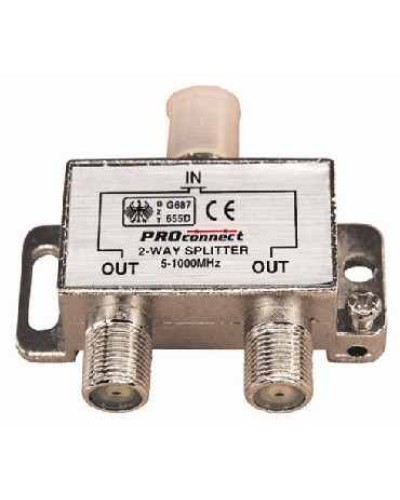 Делитель ТВ х 2 под F разъём 5-1000 МГц (10шт/уп) PROCONNECT 05-6021 в Нижнем Новгороде Коммутационные изделия Pintop.ru