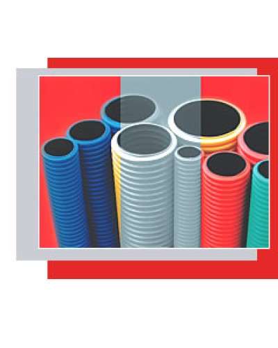 Труба для прокладки кабеля под землей D50мм (внешн.) Экопласт 80050 в Нижнем Новгороде Труба гофрированная Pintop.ru