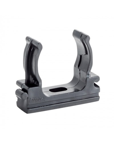 CF32G Держатель (клипса), без галогена, для труб D32мм, цвет чёрный (10шт) Экопласт (41732-10HF-BL) в Нижнем Новгороде Держатели, клипсы, скобы Pintop.ru