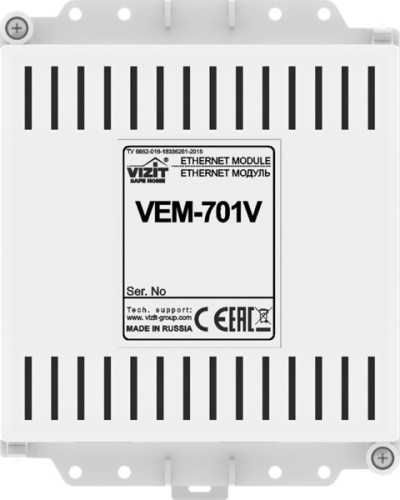 Ethernet модуль Vizit VEM-701V в Нижнем Новгороде Аксессуары для многоабонентных систем Pintop.ru