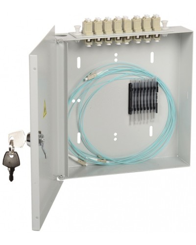 Кросс укомплектованный настенный LC (duplex) 8 портов (OM3) ITK FOBX8-N-8LCUD03 в Нижнем Новгороде Кросс оптический Pintop.ru
