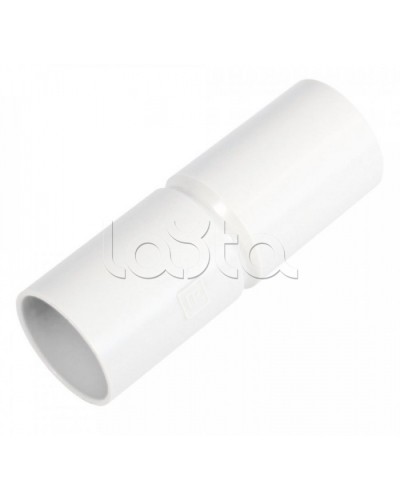 Патрубок-муфта белая д50 (12шт/144шт уп/кор) Промрукав (PR.01750б) в Нижнем Новгороде Повороты, муфты, тройники Pintop.ru