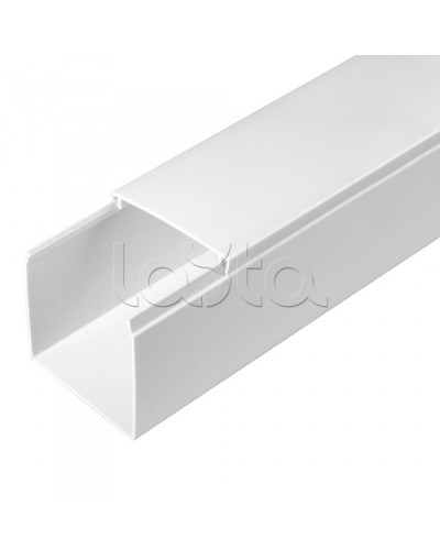 Кабель-канал белый 2-й замок в п/э 60х60 (24м/уп) Промрукав PR.0325213 в Нижнем Новгороде Кабель-канал Pintop.ru