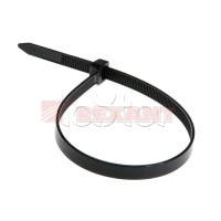 Хомут-стяжка нейлоновый, широкий 8х200 мм чёрный (100шт/уп) REXANT 07-0203