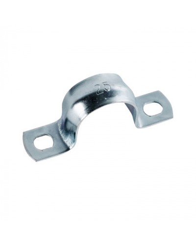 Скоба оцинк. с двумя отверстиями, для трубы D25мм (5шт) Экопласт (43625-5) - Скоба оцинкованная с двумя отверстиями, для трубы D25мм (5шт) Экопласт в Нижнем Новгороде Держатели, клипсы, скобы Pintop.ru