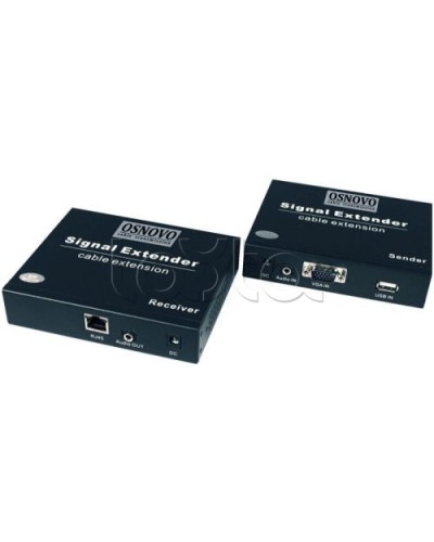 Комплект (передатчик+приемник) для передачи VGA OSNOVO TLN-VKM/1+RLN-VKM/1(ver.2) в Нижнем Новгороде Видеоусилители, Модуляторы, Делители Pintop.ru