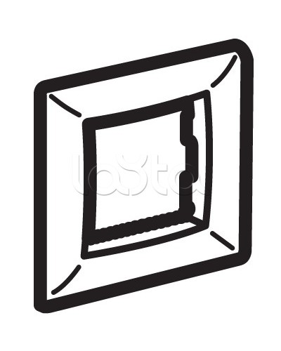 Рамка на 2 модуля (одноместная) DKC (75010B) в Нижнем Новгороде Аксессуары для кабель-канала Pintop.ru