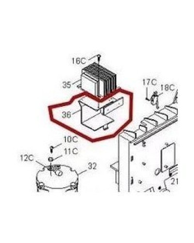 Кронштейн крепления аккумуляторов BX-P Came 119RIBX036 в Нижнем Новгороде Запчасти для шлагбаумов и автоматики Pintop.ru