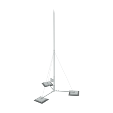 Вольностоящая молниеприемная мачта составная H3,5 м HD КМ-Профиль (VMR-H3.5 HD)