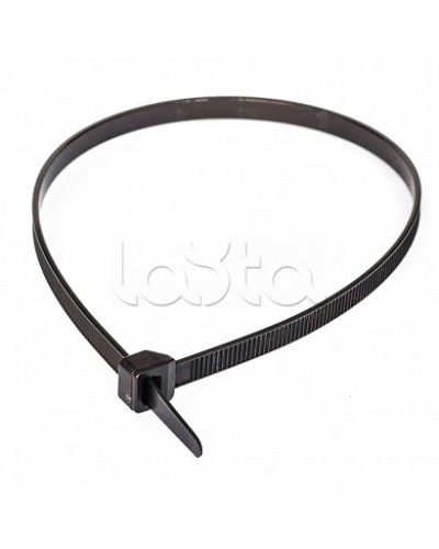 Стяжки нейлоновые 4,8*400 (ч) (100 шт/уп) Промрукав (100 уп/кор) (PR08.3079) в Нижнем Новгороде Стяжки-хомуты Pintop.ru