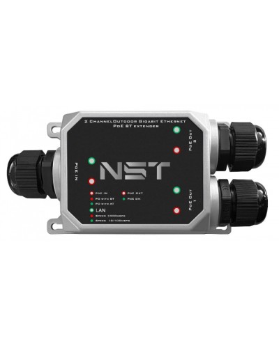 Уличный Ultra PoE удлинитель - коммутатор Gigabit Ethernet до 250м на 3 порта NST NS-EXSW-3GP/W в Нижнем Новгороде Дополнительное оборудование для сетей Pintop.ru