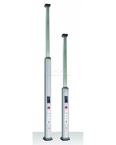 Телескопическая алюминиевая колонна, 2.7 - 4.2м, цвет темно-серебристый металлик DKC 9574 в Нижнем Новгороде Крепежные изделия Pintop.ru