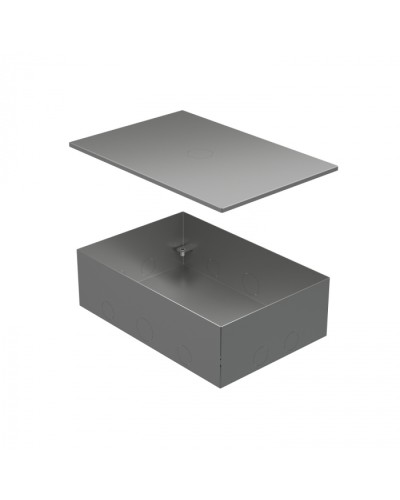 BOX/6-8 Металлическая коробка с крышкой для заливки в пол 249,6х167,6х75мм Экопласт (70161) в Нижнем Новгороде Распределительные коробки Pintop.ru