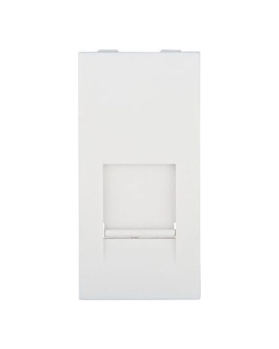 Накладка для розетки телефонной, компьютерной RJ, 45х22,5 мм (белый) LK45 Экопласт (853104) в Нижнем Новгороде Аксессуары для кабель-канала Pintop.ru