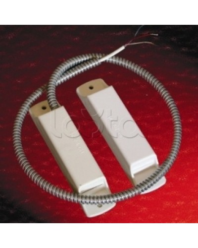 Извещатель охранный точечный магнитоконтактный взрывозащищенный Магнито-Контакт Аякс исп.10 (ИО 102-26/В) из антистатичного пластика черн. цвета (металлорукав из нерж. стали) в Нижнем Новгороде Извещатели охранные (Ex) Pintop.ru