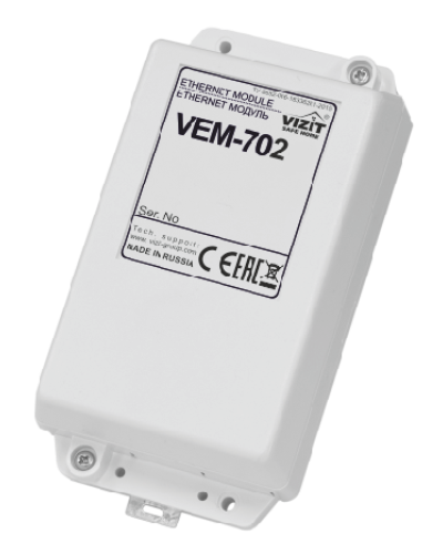 Ethernet-модуль Vizit VEМ-702 в Нижнем Новгороде Аксессуары для многоабонентных систем Pintop.ru