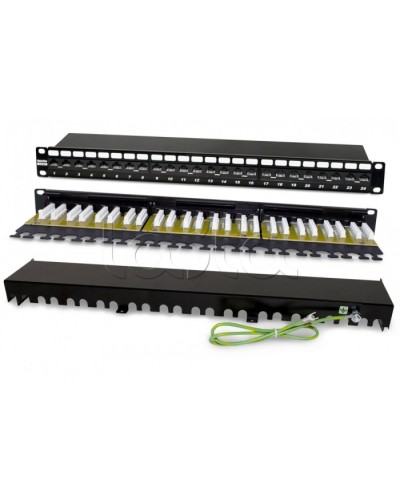 Патч-панель Hyperline PP2-19-24-8P8C-C6A-110D в Нижнем Новгороде Патч панель Pintop.ru