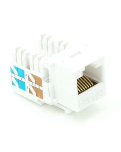 Модуль-вставка типа Keystone, Кат.5e (Класс D), 100МГц, RJ45/8P8C, 110/KRONE, T568A/B, неэкранированный, белый, уп-ка 10шт. NETLAN EC-UKJ-UD2-WT-10 в Нижнем Новгороде Коннекторы Pintop.ru