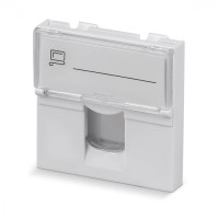 Вставка 45x45 (Mosaic) для 1 модуля формата Keystone Jack (арт.078604) Cabeus (FP-L-45-1M)