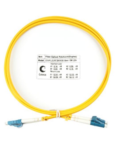 Шнур оптический duplex LC-LC 9/125 sm 2м Cabeus FOP(D)-9-LC-LC-2M в Нижнем Новгороде Патч-корды оптические Pintop.ru