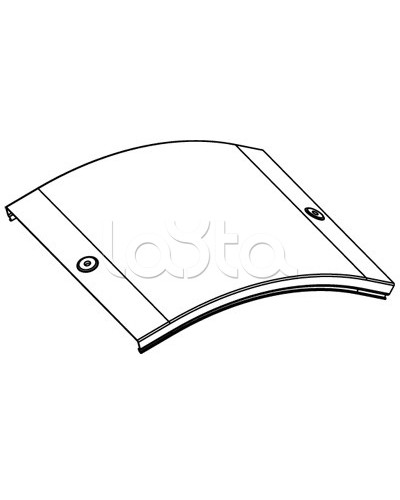 Крышка CD 45 на угол вертикальный внешн. 45° осн. 200 DKC 38264 в Нижнем Новгороде Аксессуары для лотков Pintop.ru