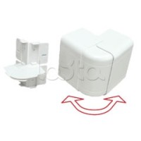 Угол внешний изменяемый 100х55 с задней стенкой и разделителем для кабель-канала серии ARC-LAN, огнестойкость E15-E110 Экопласт 576211-E110