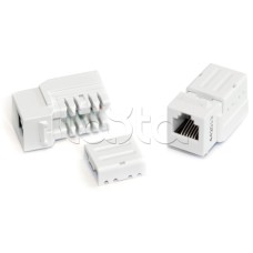 Вставка Keystone Jack, RJ-12(6P6C), 110 IDC, белая Hyperline KJNE-6P6C-C2-90-WH