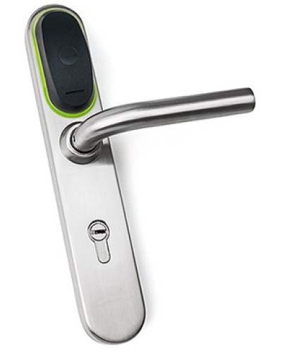 Замок для двери электромеханический IronLogic Eurolock EHT net (серебро) dd=85 мм в Нижнем Новгороде Электромеханические замки Pintop.ru