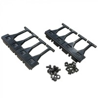 Кабельная гребенка 4U универс, с пальцами глубиной 106 мм, 2 шт. в комп, черная LANMASTER (LAN-DC-CB-4U-PF/S)