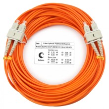 Шнур оптический duplex SC-SC 62,5/125 mm 15м LSZH Cabeus FOP-62-SC-SC-15m