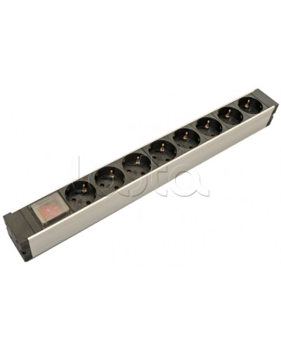 Блок розеток для 19 шкафов, горизонтальный Hyperline (SHZ19-8SH-S-IEC) в Нижнем Новгороде Блоки розеток Pintop.ru