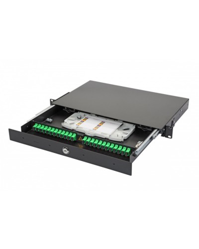 Патч-панель 19”, 1U Eurolan 47D-24-S2-SC-24-11BL в Нижнем Новгороде Кросс оптический Pintop.ru