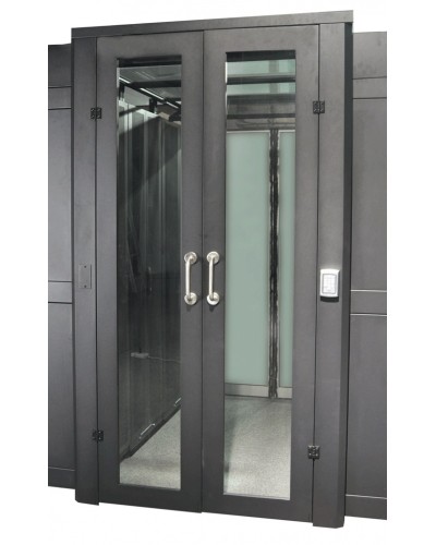 Дверь коридора развижная механические 1200 мм для шкафов LANMASTER DCS 42U, стекло, без замка LANMASTER LAN-DC-SDRM-42Ux12 в Нижнем Новгороде Аксессуары для стоек и шкафов Pintop.ru