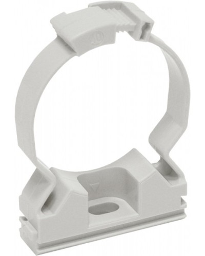 ELASTA Хомутный держатель CFC25 серый IEK (CTA10MP-CFC25-K41-100) в Нижнем Новгороде Стяжки-хомуты Pintop.ru