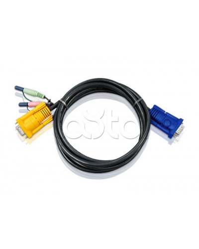 КВМ-кабель с интерфейсами передачи звука, VGA (5м) ATEN 2L-5205A в Нижнем Новгороде Видеоусилители, Модуляторы, Делители Pintop.ru