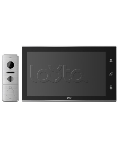Комплектвидеодомофона CTV-DP4105AHD (черный) в Нижнем Новгороде Комплекты домофонов Pintop.ru