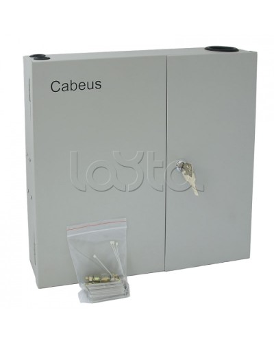 Бокс оптический настенный на 8 ST(FC) со сплайс пластиной (без пигтейлов и проходных адаптеров) Cabeus FO-WL-8ST-K в Нижнем Новгороде Кросс оптический Pintop.ru