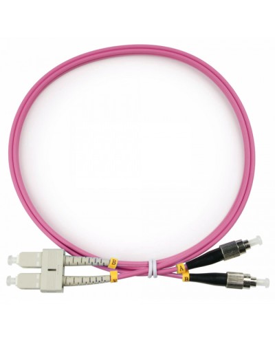 Шнур оптический duplex SC-FC 50/125 mm OM4 1м LSZH Cabeus FOP-50-OM4-SC-FC-1m в Нижнем Новгороде Патч-корды оптические Pintop.ru